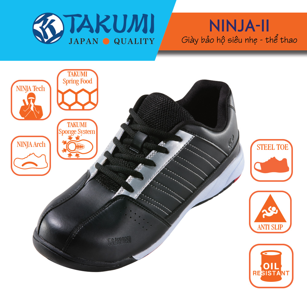 Giày bảo hộ lao động siêu nhẹ takumi-ninja ii