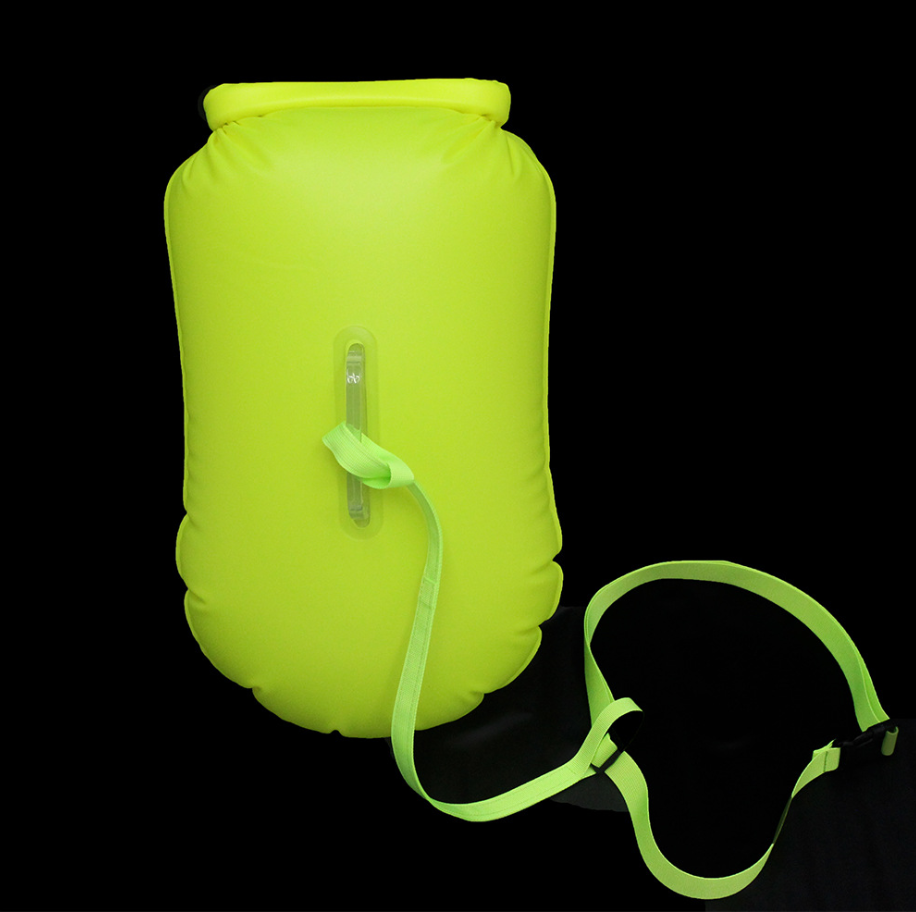 Drift Bag - Túi chống nước kiêm phao bơi cứu sinh cho các chuyến phượt dã ngoại màu xanh huỳnh quang