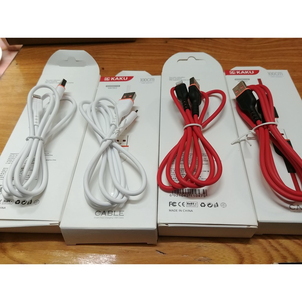 Cáp sạc ios iphone, ipad, cáp sạc android microusb 1m -chính hãng. cao cấp dây mềm siêu bềnn