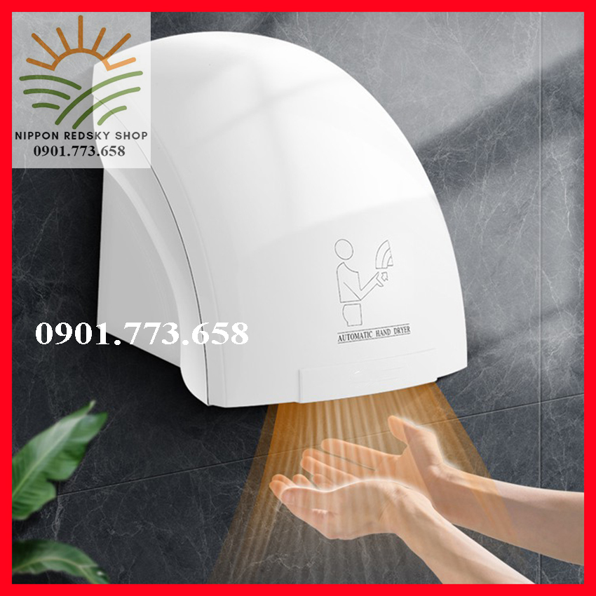 Máy sấy tay nhà vệ sinh ANMON 1800w hai chiều NÓNG + LẠNH - máy sấy khô tay cảm biến hồng ngoại, máy sấy tay điện tử, máy sấy tay thông minh, máy sấy tay tự động, máy sấy khô tay
