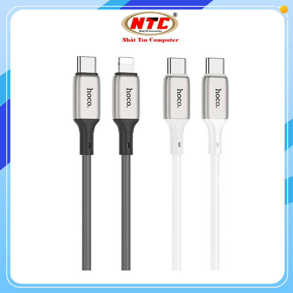 Cáp sạc nhanh hoco x66 cổng typec to lightning 20w / typec to typec 60w dài 1m - nhất tín computer