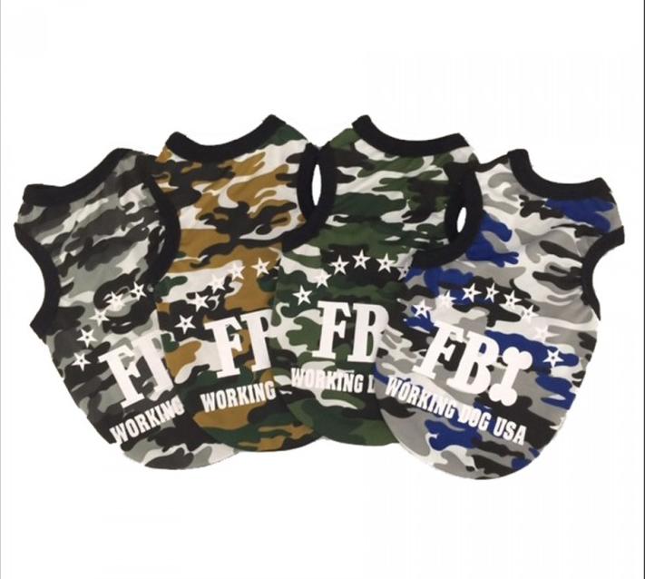 ÁO CHÓ MÈO THÚ CƯNG BA LỖ FBI MÀU LÍNH ĐƯỢC CHỌN MÀU ĐỦ KÍCH CỠ