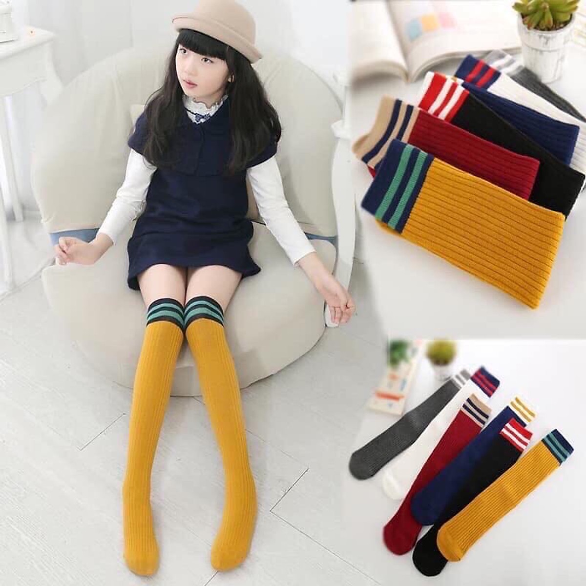 Set 5 đôi tất dài cho bé