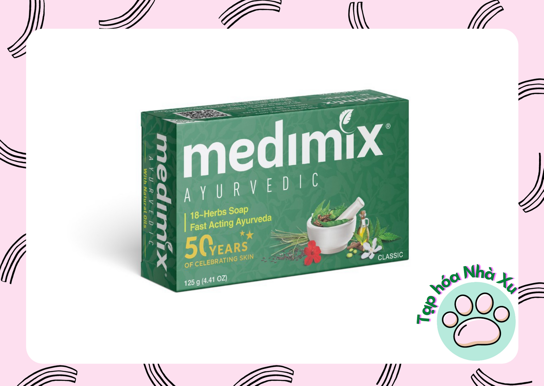 Xà phòng medimix 18 loại thảo dược 125gr