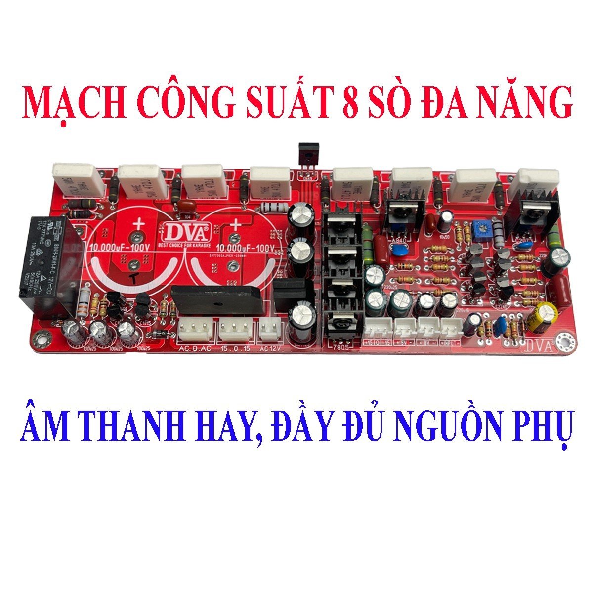 Mạch công suất 8 sò đa năng