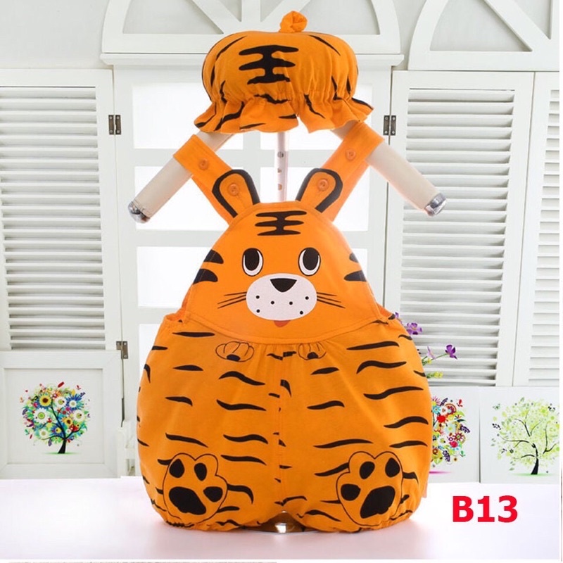 Body dưa hấu , body hổ - body bí đỏ + kèm mũ cho bé - body trái cây - bộ đồ liền thân - áo quần trẻ em