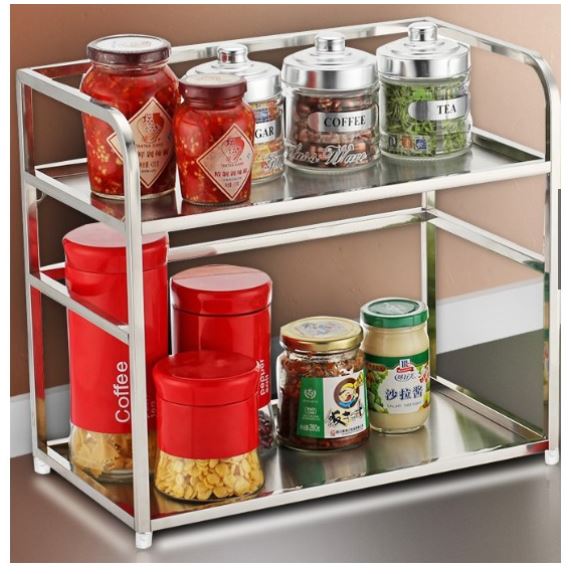 Kệ gia vị 2 tầng inox 304 cao cấp Nanichino bền đẹp