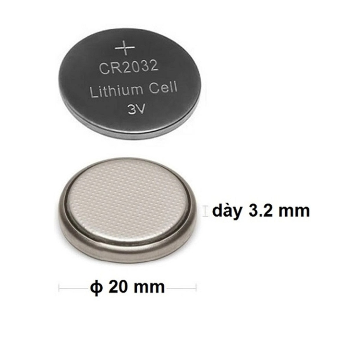 Pin điều khiển ô tô, pin cúc áo cr032, cr025