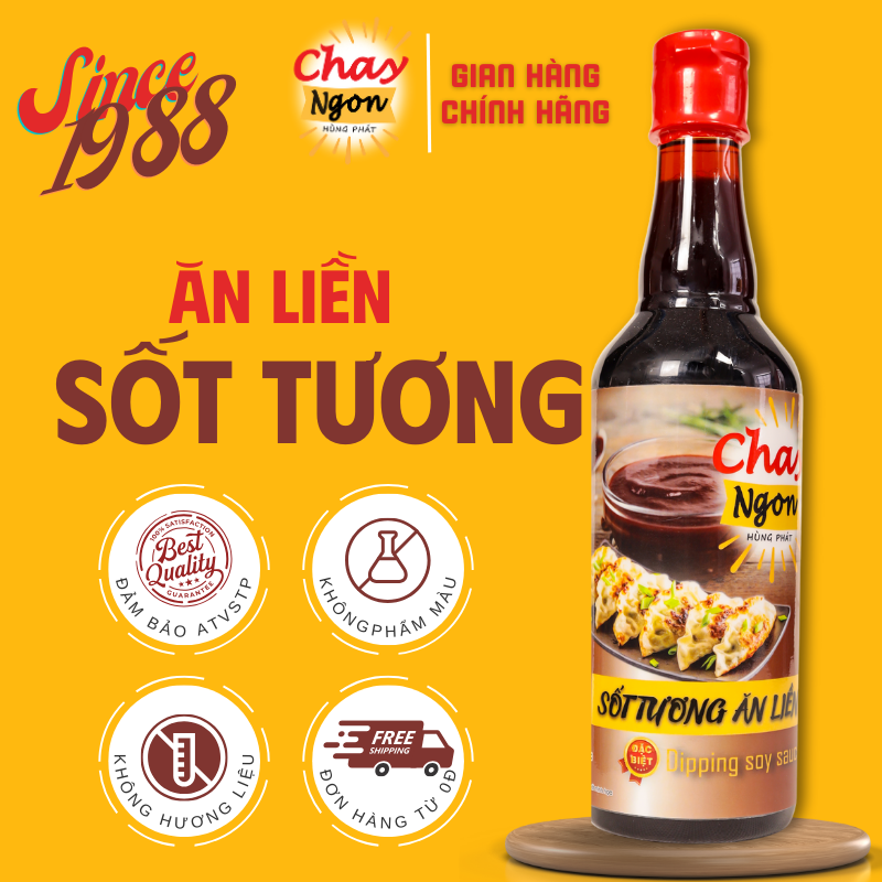 Nước Sốt Tương Ăn Liền Chay Ngon Hùng Phát Từ Cốt Nấm Hương Cao Cấp Giúp Món Ăn Đậm Đà Tròn Vị