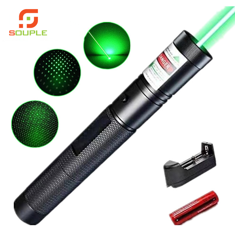 Đèn pin tia laser 303, đèn chỉ điểm, bút thuyết trình chiếu xa 500m. hàng chính hãng souple.
