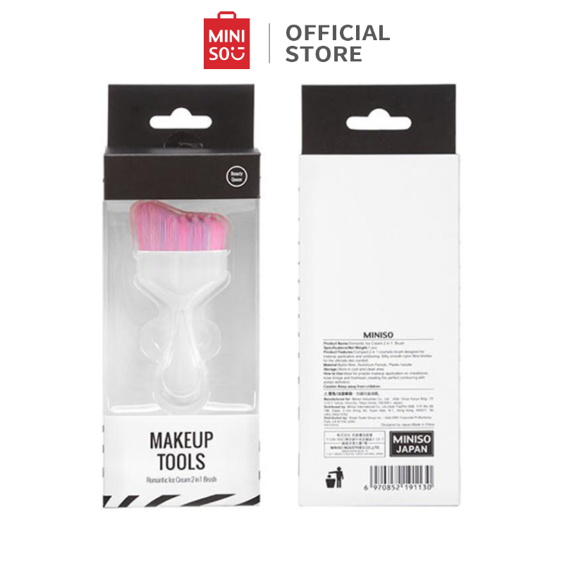 Cọ trang điểm Miniso 2 trong 1 - Hàng chính hãng