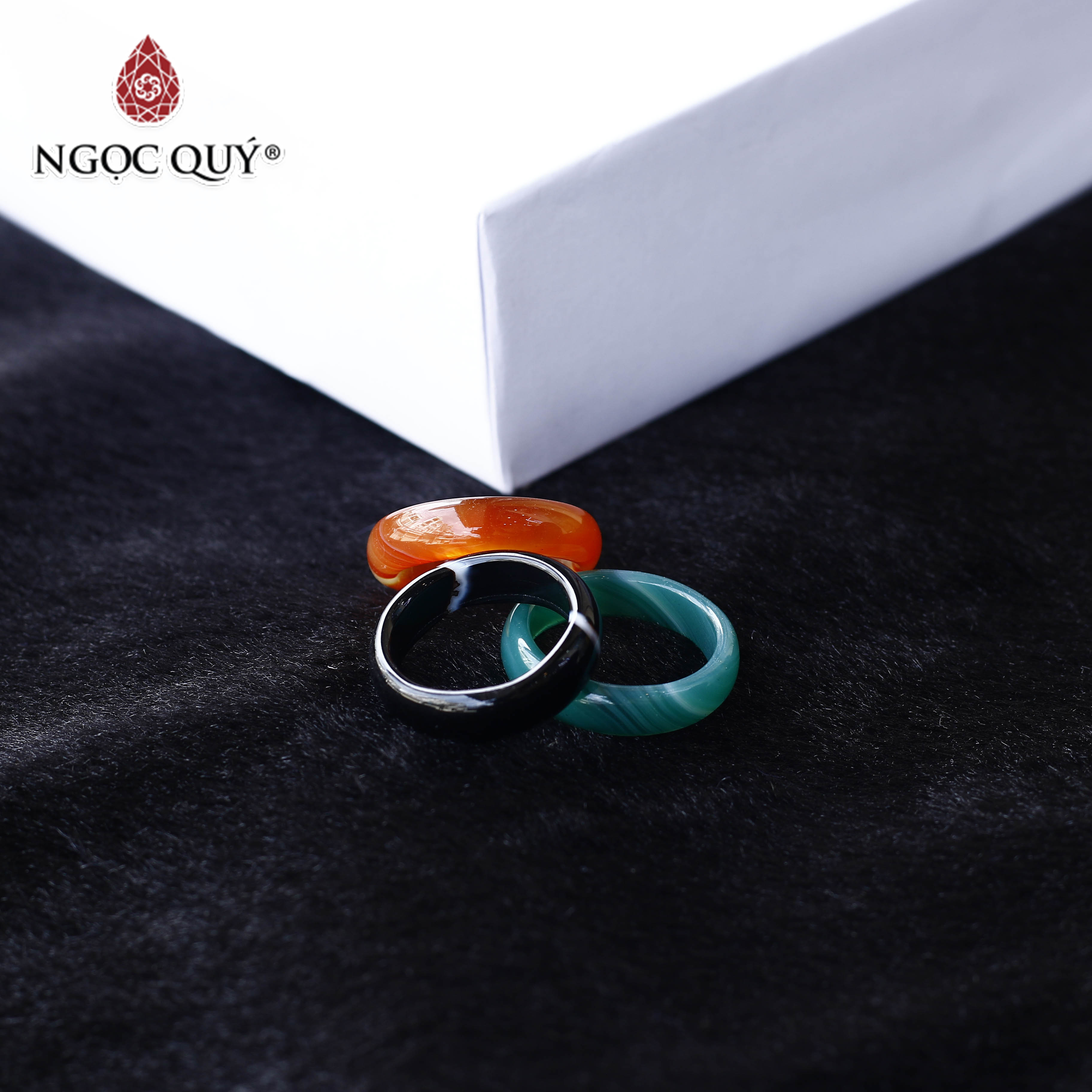 [HCM]Nhẫn đá mã não - Ngọc Quý Gemstones
