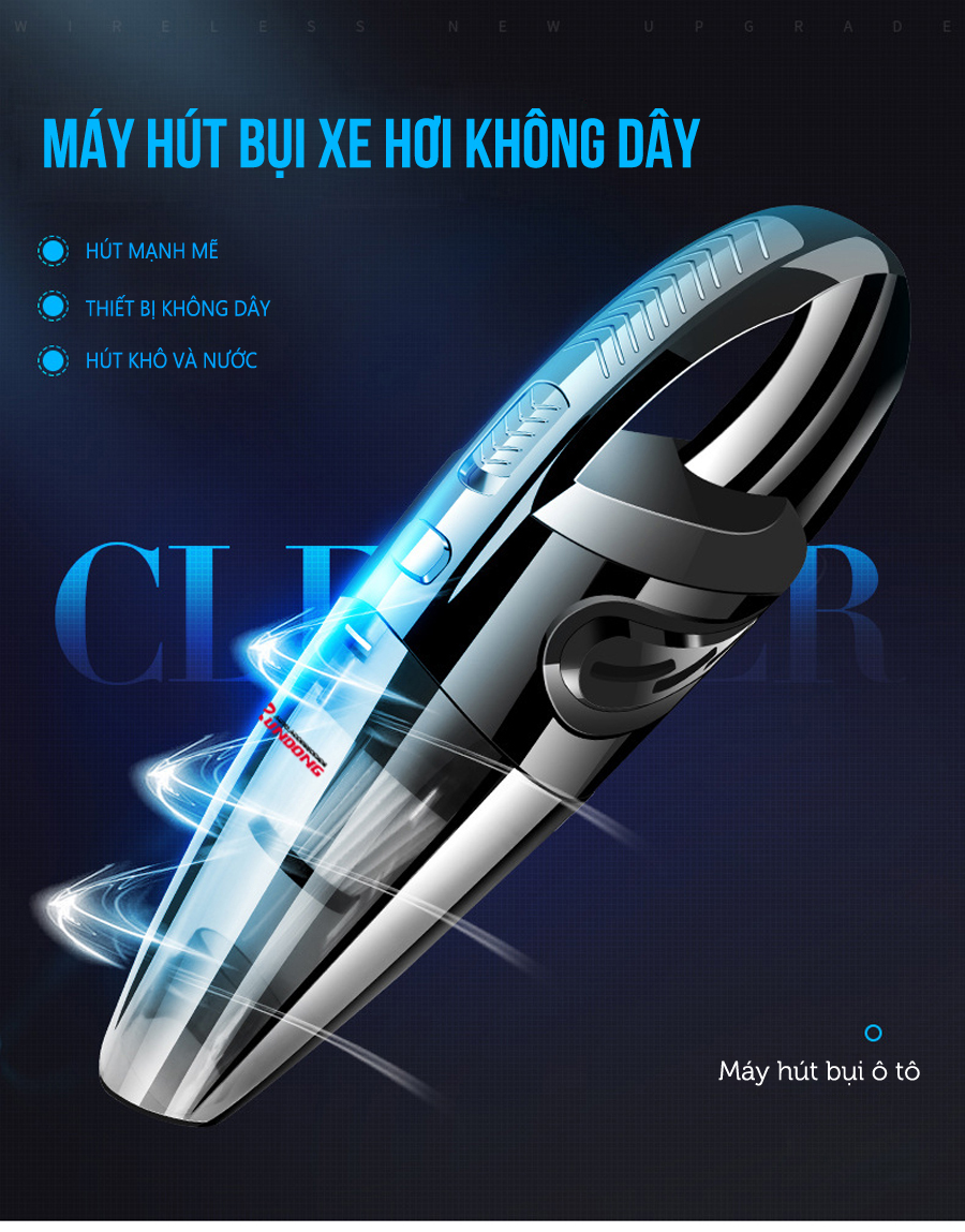 Máy hút bụi cầm tay mini không dây Rundong R-6053 120W, máy hút bụi giường nệm, máy hút bụi gia đình, may hut bui mini cầm tay, máy hut bui cầm tay, may hut bui gia đình, gia dụng thông minh