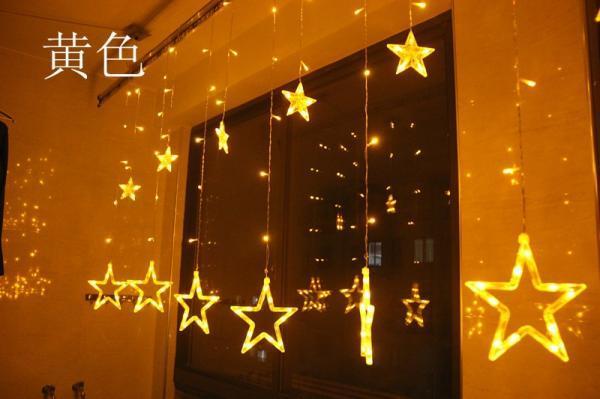 [HCM]Đèn nháy mành hình ngôi sao( Led Giá Sỉ). Đèn có nhìu chế độ sáng chớp nháy khác nhau có thể chỉnh sáng đứng yên mãi mãi.