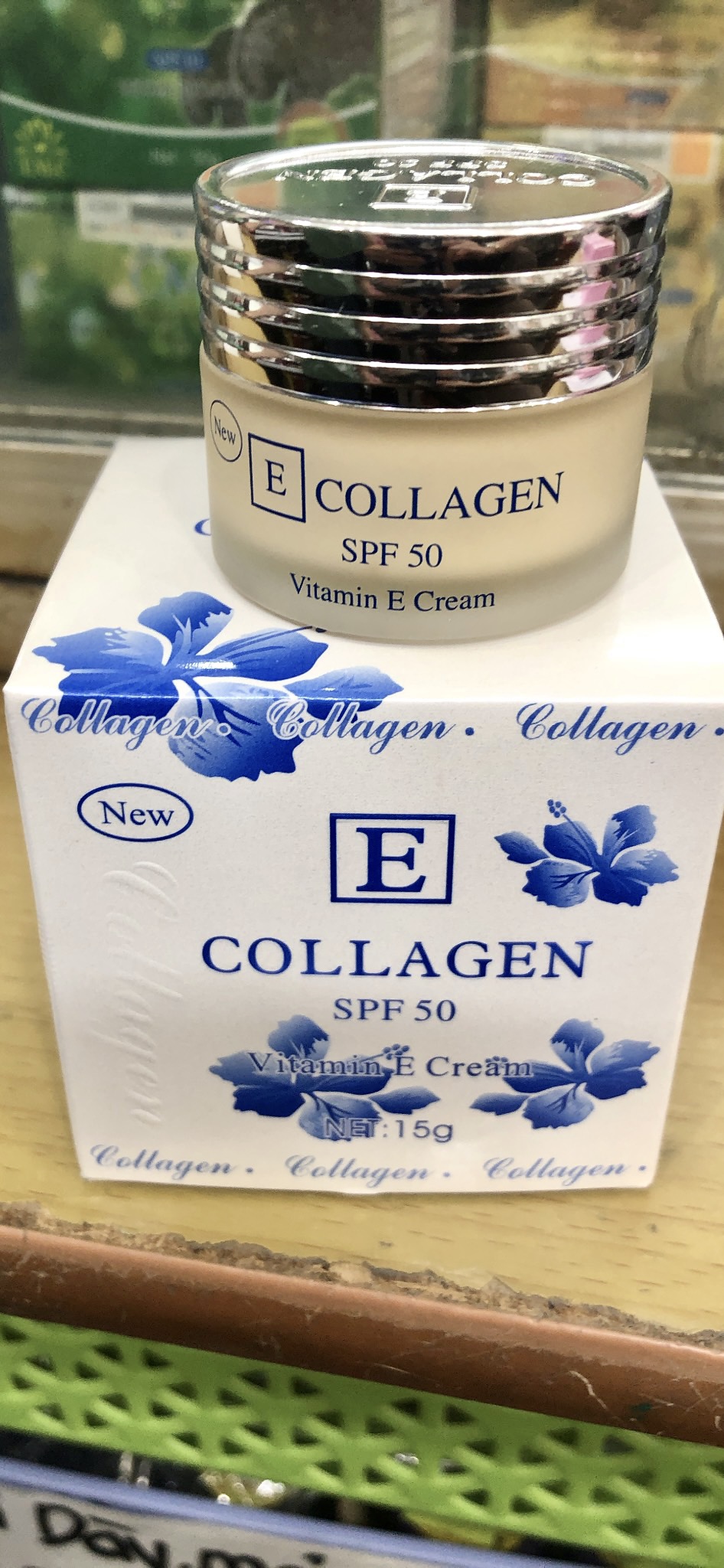 Kem collagen e trắng da đài loan spf50 vitamin e cream 15gr