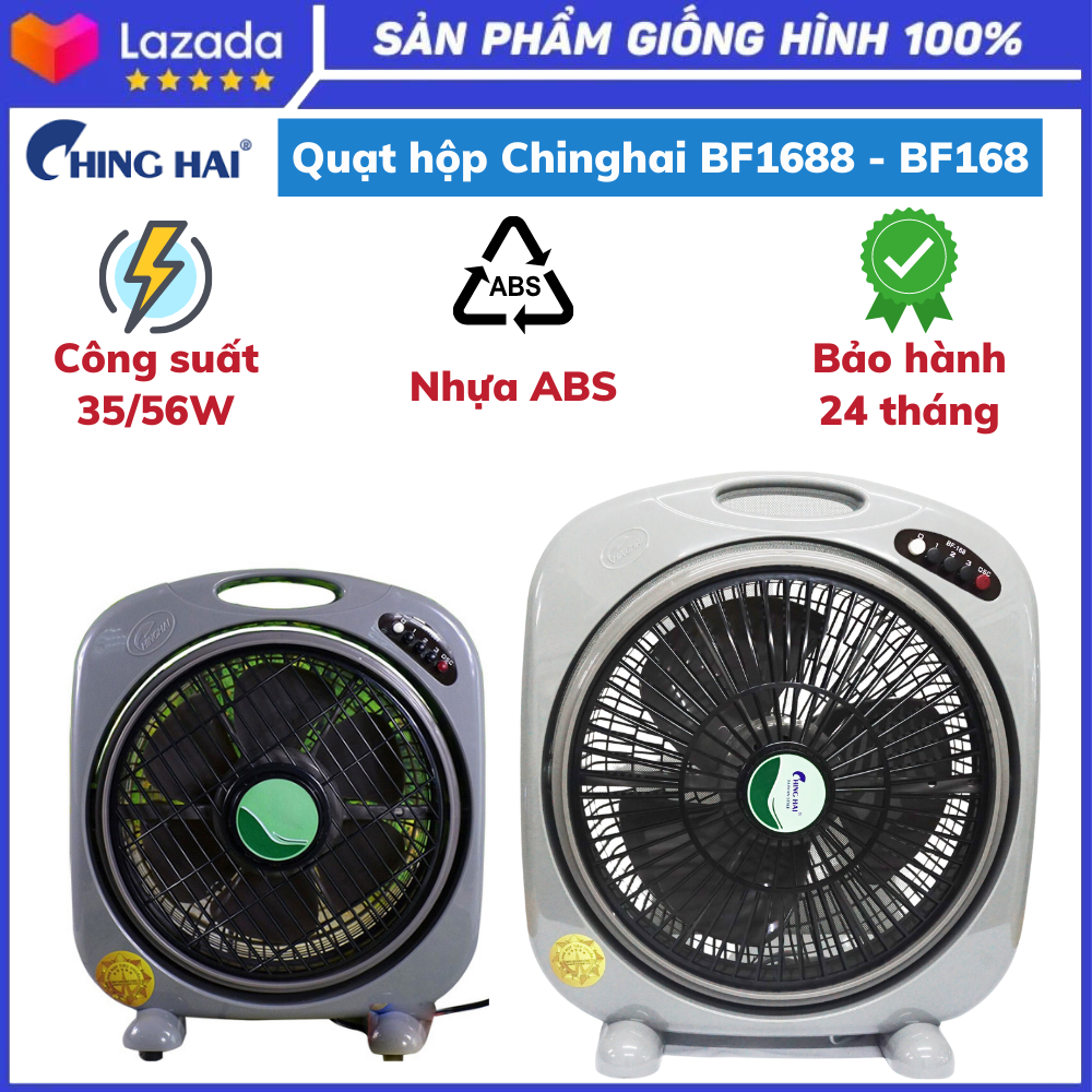 Quạt hộp Chinghai BF1688 - BF168, Nhỏ gọn tiện lợi