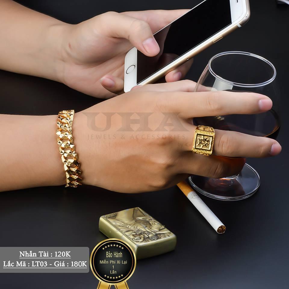 [HCM]Lắc Tay Nam Mạ Vàng 18K Phong Cách Thời Trang Cá Tính