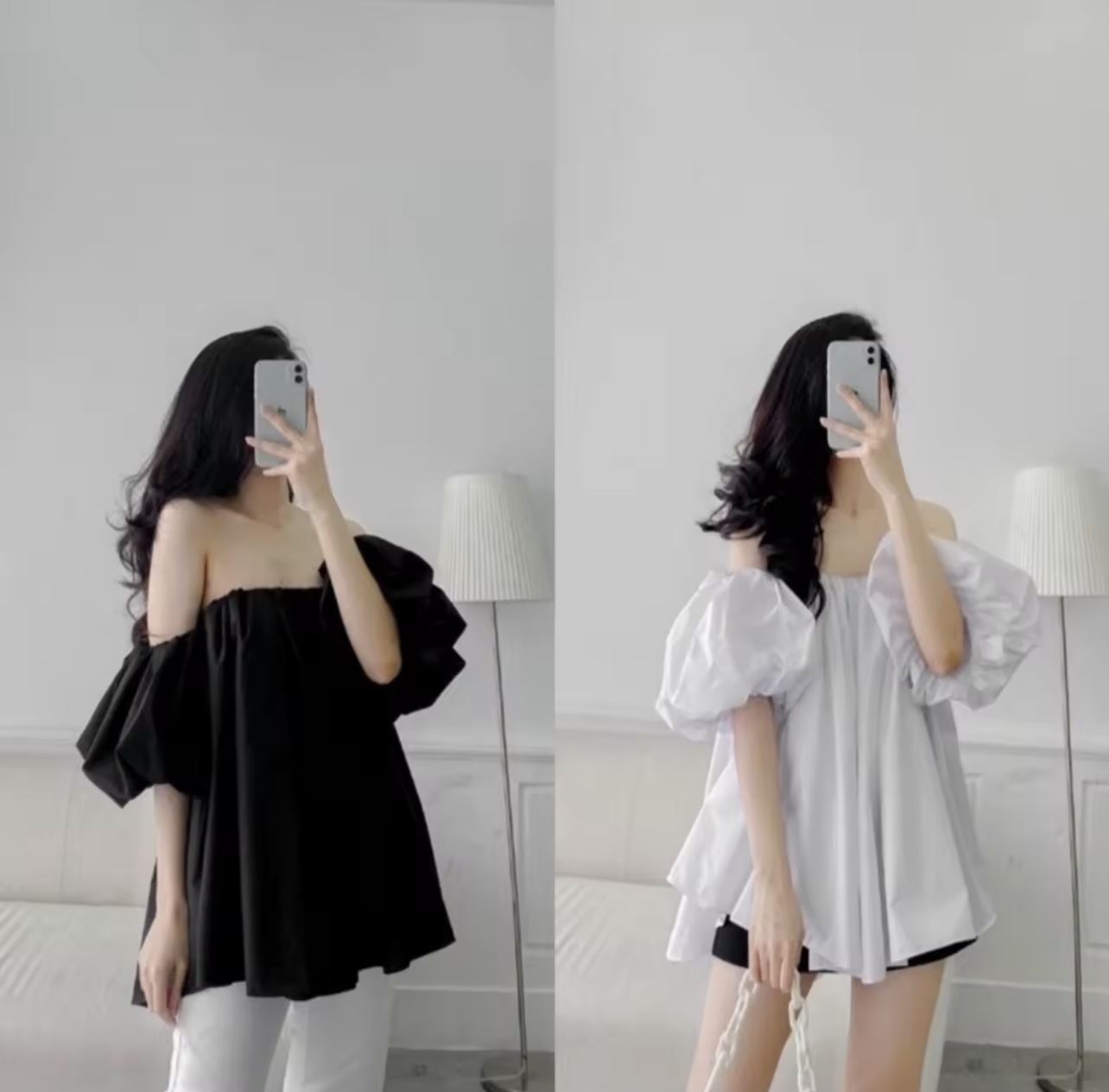 Áo bẹt vai, Áo thun nữ, áo kiểu dễ thương, giấu quần, dễ phối đồ, đi chơi, dạo phố