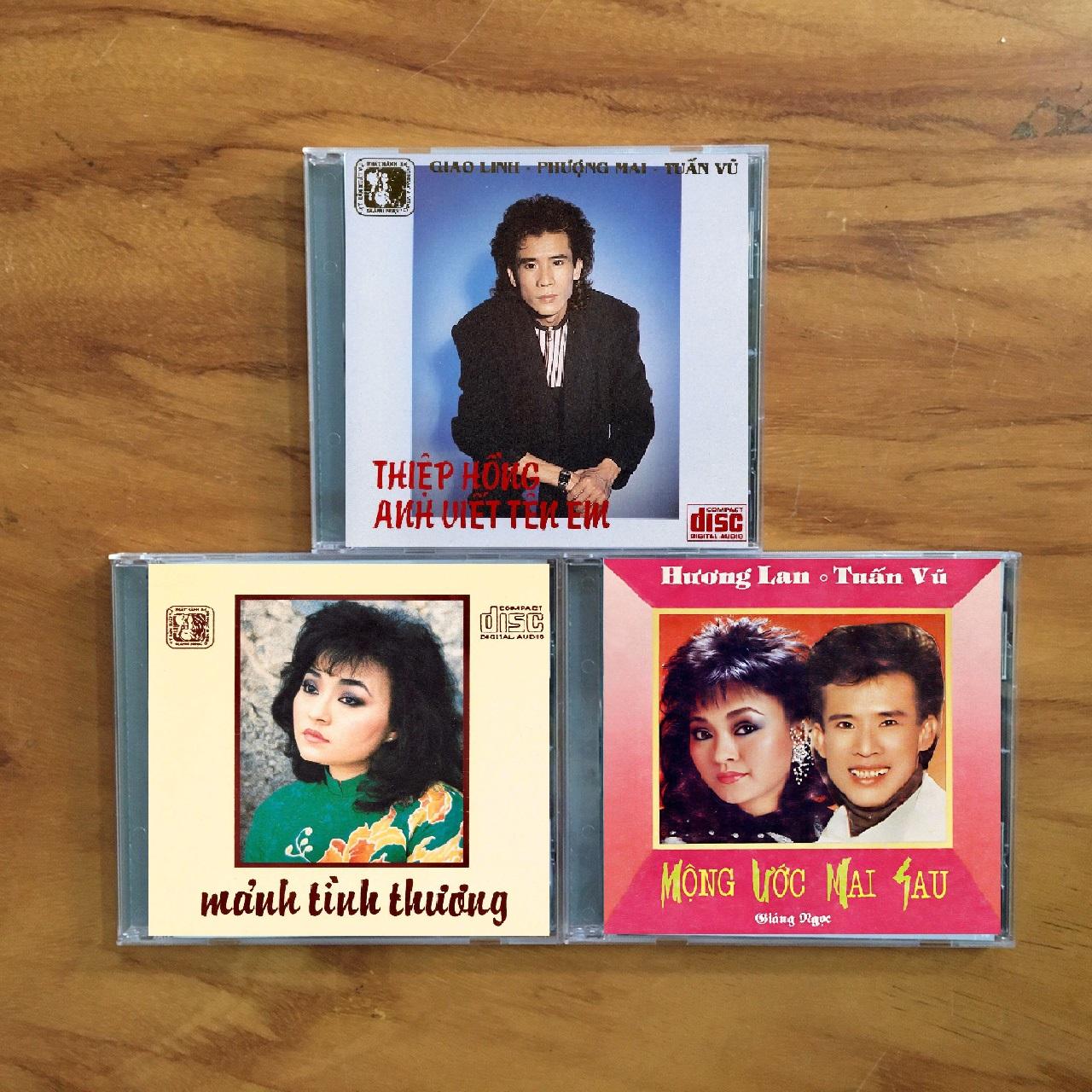 [MDCD] Bộ 3 CD Nhạc vàng Tuấn Vũ - Hương Lan - Thanh Tuyền - Giao Linh