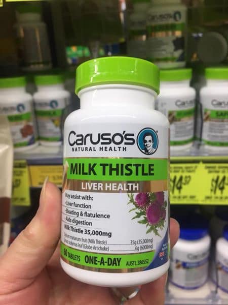Bổ gan milk thistle của caruso 35.000mg