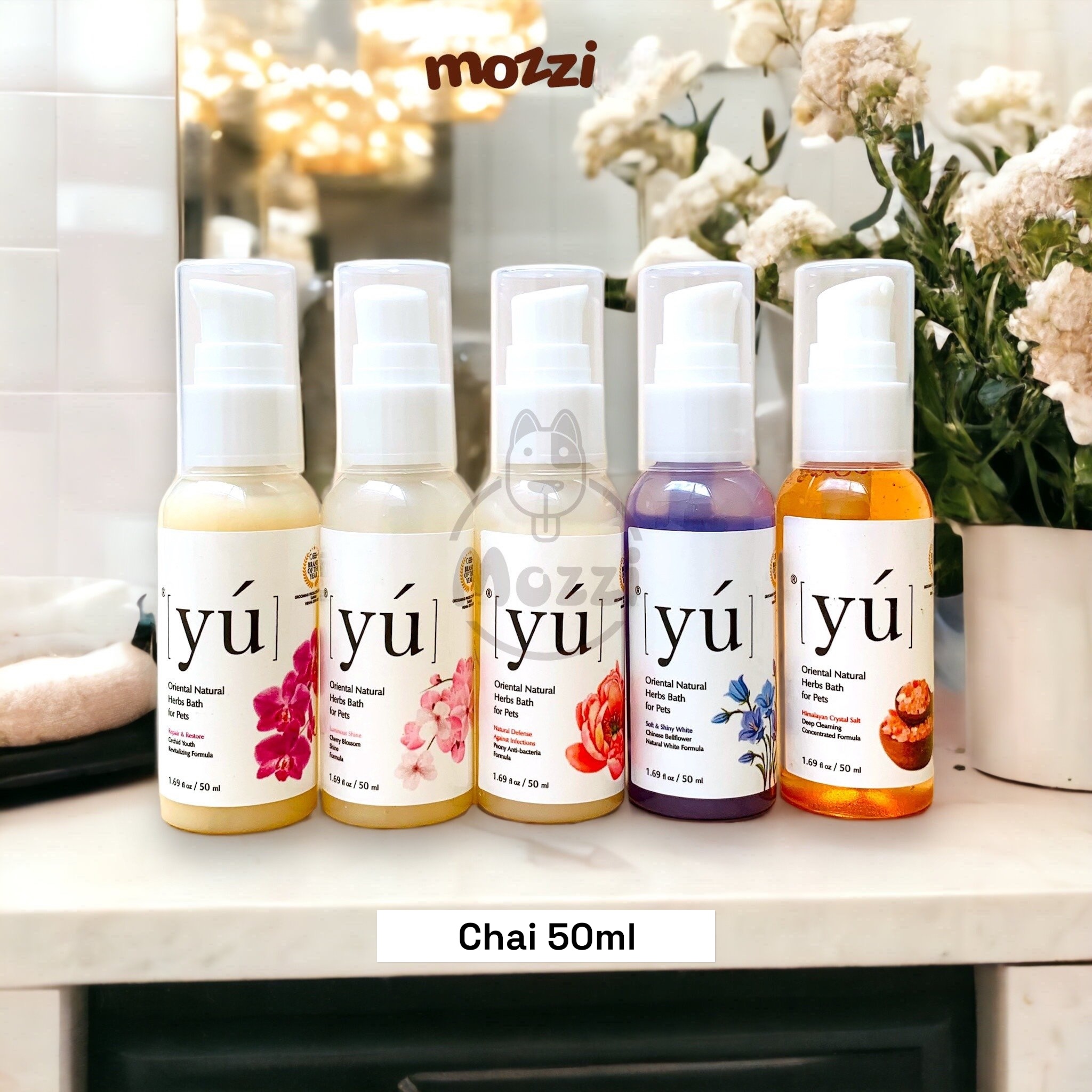 [50ml - 300ml] Sữa tắm Yú thơm lâu cho chó mèo chai chiết