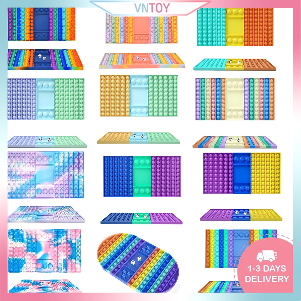 Pop It Đồ Chơi Giá Rẻ Bàn Cờ 2 Người Chơi Kèm Xúc Xắc Vui Nhộn đồ Chơi Cho Bé Yêu