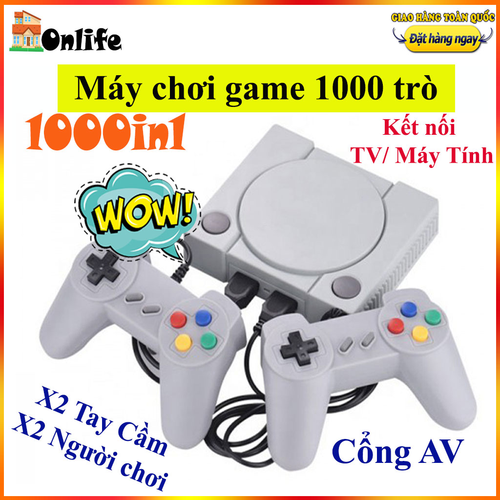 máy chơi game, máy chơi game cầm tay điện tử 4 nút, Máy game,  Máy chơi gamer điện tử 1000 trò chơi, Bộ máy tay cầm chơi game