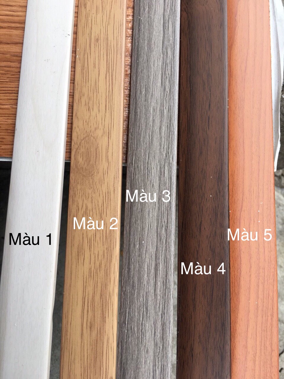 Nẹp mép cửa, nẹp kết thúc sàn, nẹp chân tường dài 2m7