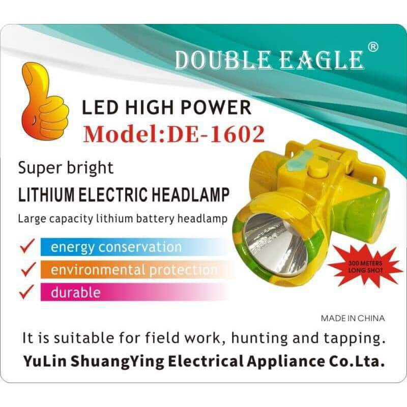 Đèn pin sạc đội đầu họa tiết rằn ri siêu sáng tiện dụng