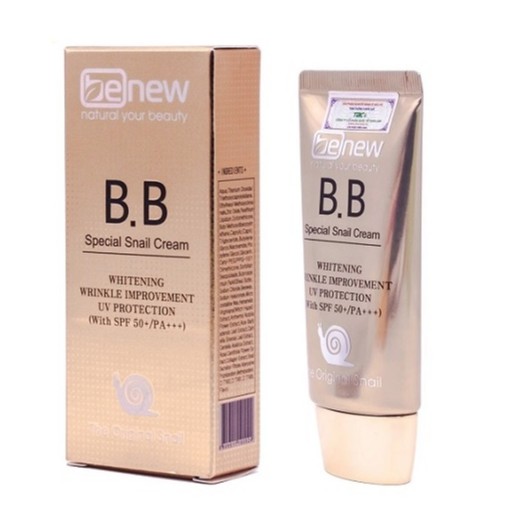 Kem nền bb che khuyết điểm benew special snail cream 50ml