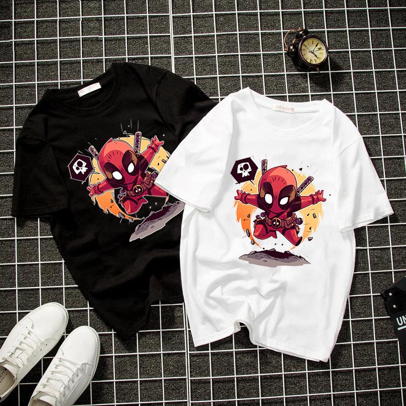 Áo thun unisex chibi siêu anh hừng form rộng vải dày mịn 2019T977