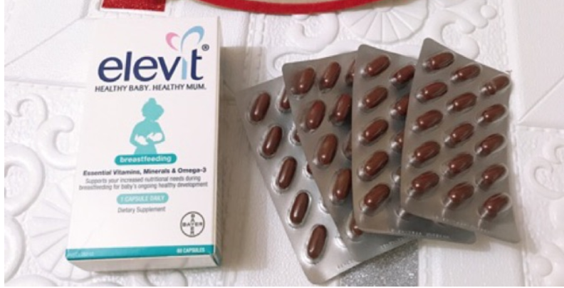 Elevit sau sinh 60 viên Úc Elevit Bú Sau Sinh