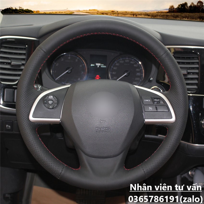 Bọc vô lăng xe mitsubishi mirage eco 2017-2019