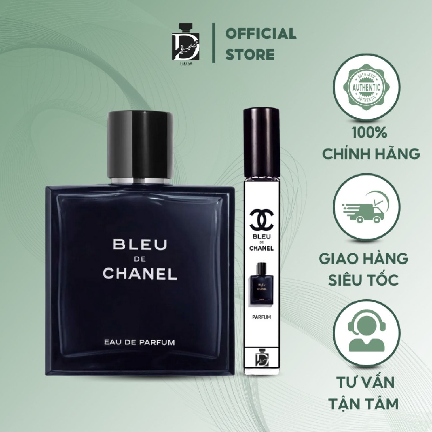 Nước hoa Chanel Bleu de Chanel Eau De Parfum 10ml Cho Nam