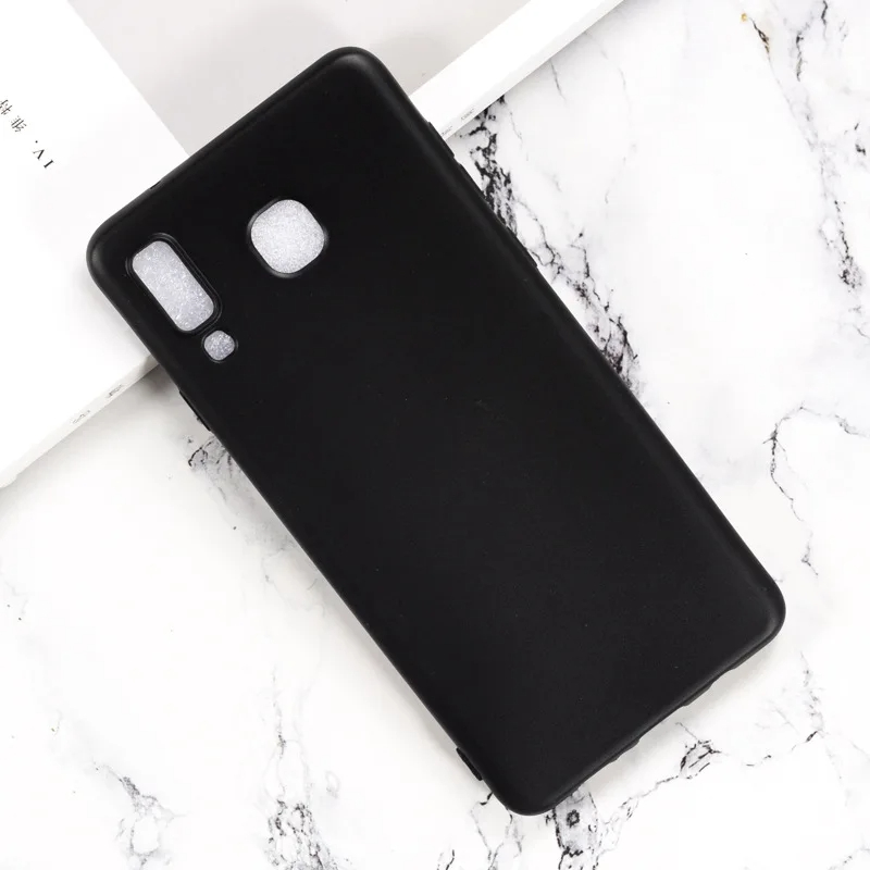 Ốp lưng Samsung Galaxy A8 Star nhựa dẻo - màu đen huyền bí
