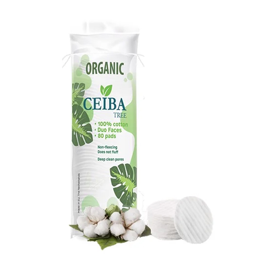 Bông Tẩy Trang Hữu Cơ Organic Ceiba Tree 80 miếng