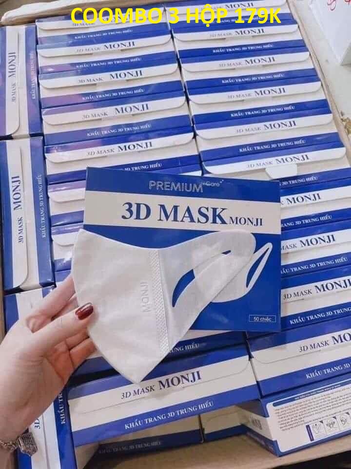 COOMBO 3 hộp khẩu trang y tế 3d mask