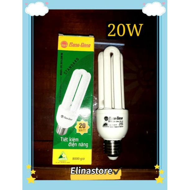 Bóng đèn huỳnh quang compact rạng đông cfl 3ut4 20w h8