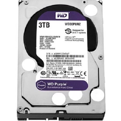 Ổ Cứng Gắn Trong Western Purple Sata 3Tb Wd30Purz