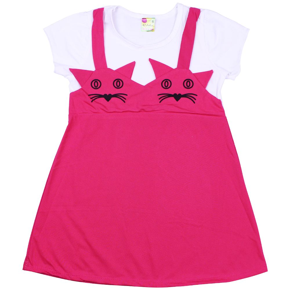 [HCM]Váy mèo dễ thương bé gái - Chất vải mềm mại