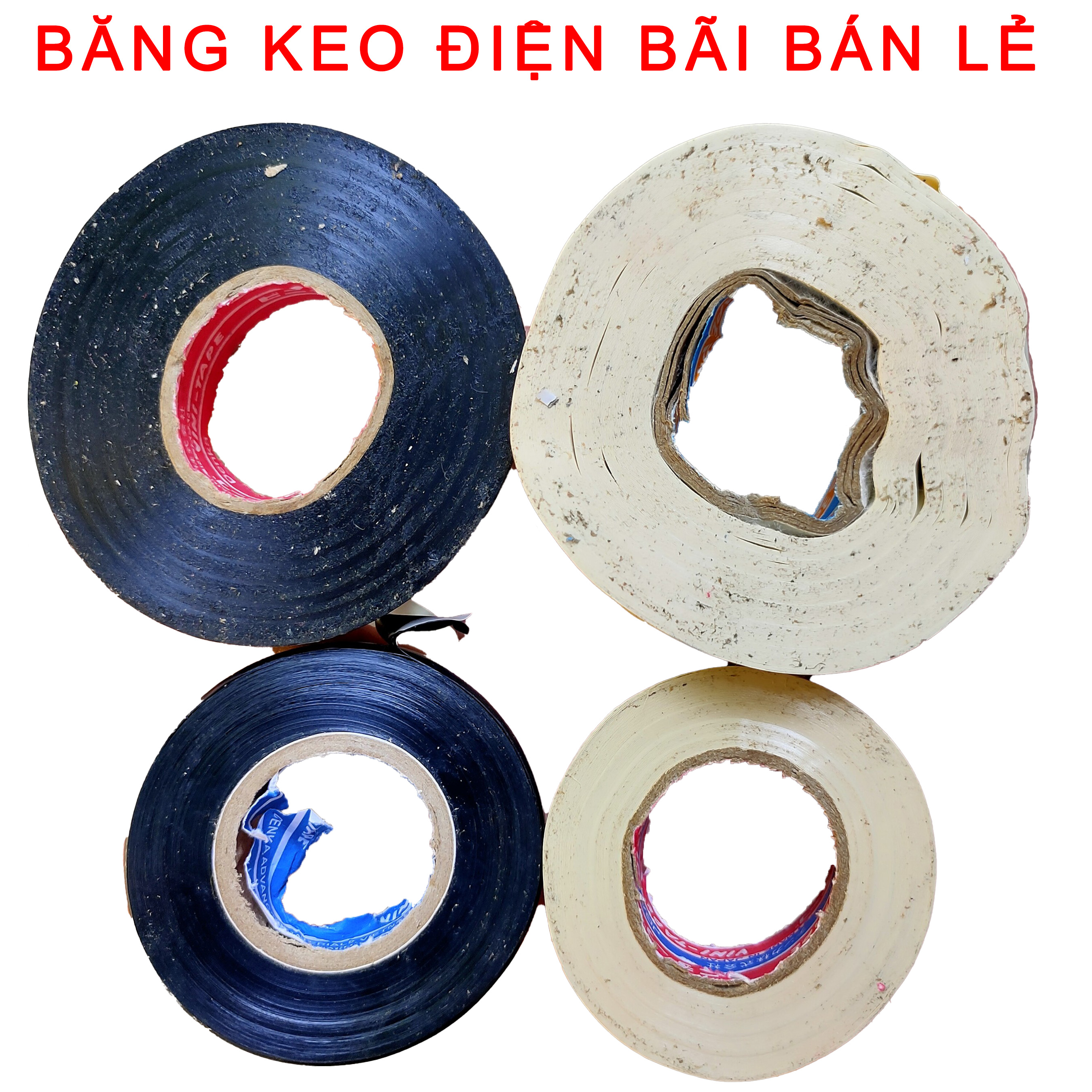 Băng keo điện nhật cuộn mỏng cuộn dày - japan