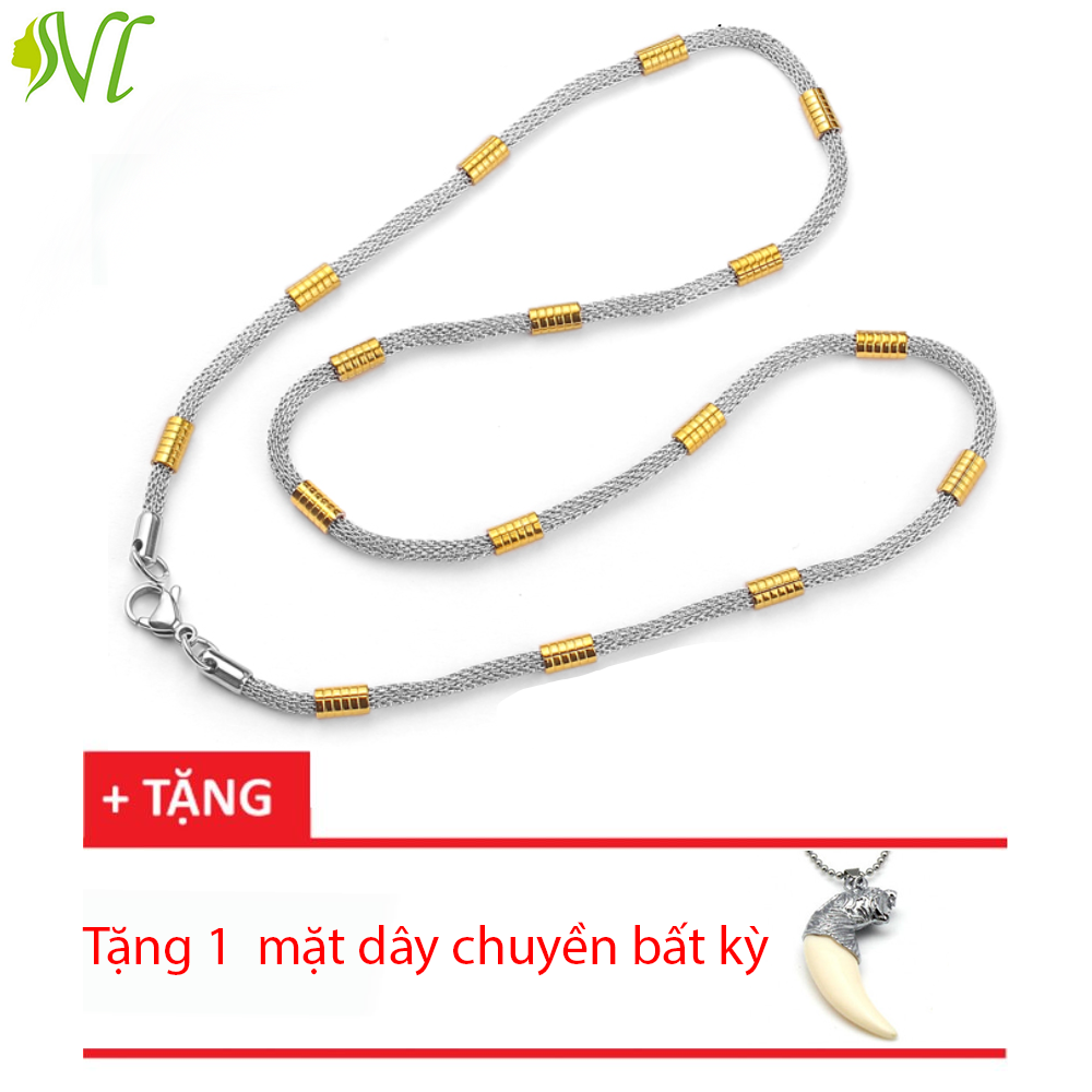 Dây chuyền nam  titan tặng nhanh không đen dị ứng
