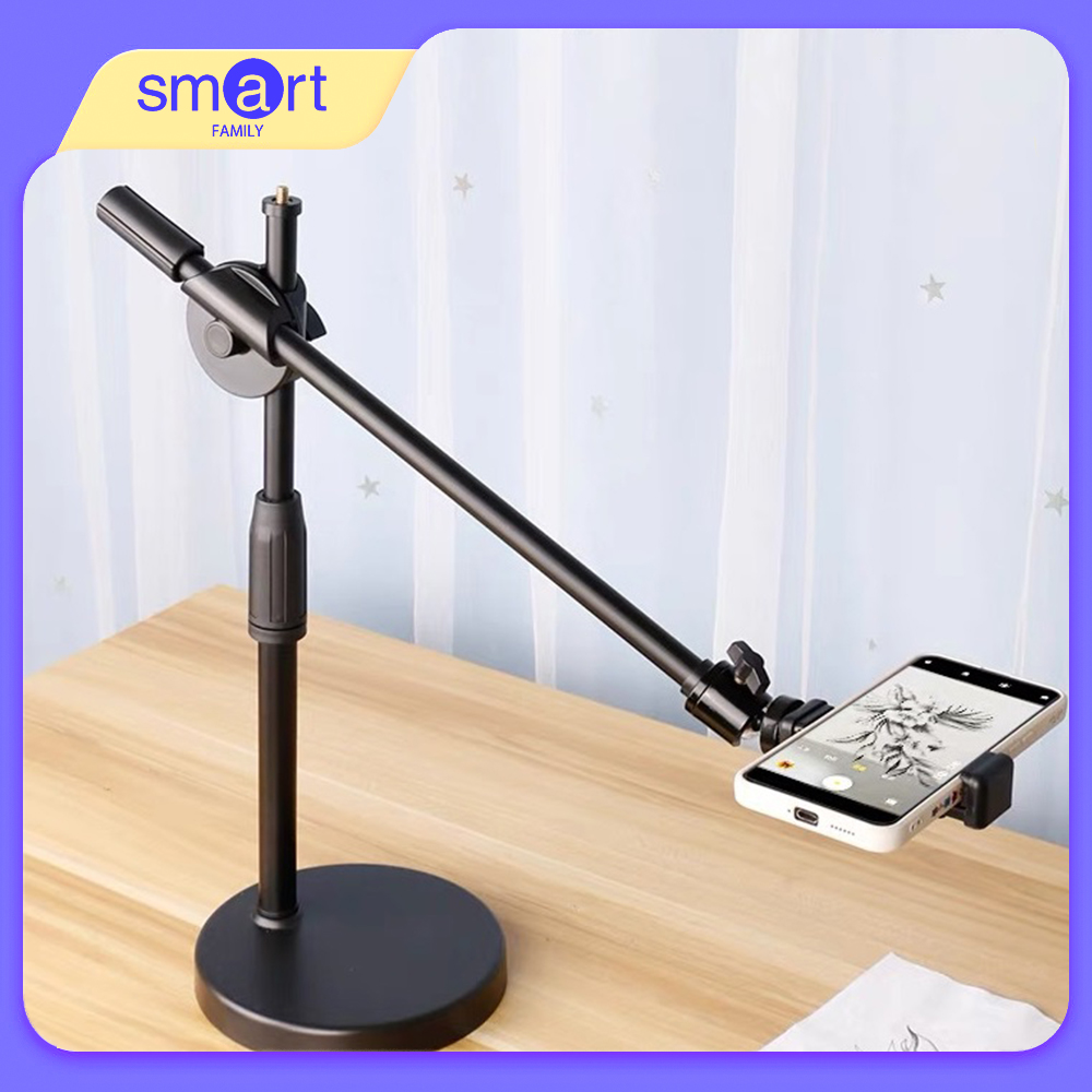 Chân quay điện thoại, giá đỡ camera để bàn C02 quay video từ trên xuống điều chỉnh 360 độ