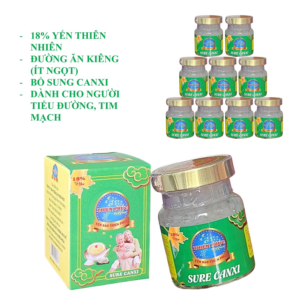Yến sào cho người tiểu đường, người ăn kiêng - thiên phúc bird's nest lọ 70ml
