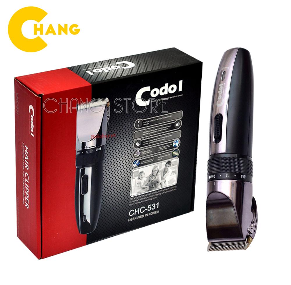 Tông đơ cắt tóc hàn quốc codol chc 531 cao cấp, sử dụng pin sạc
