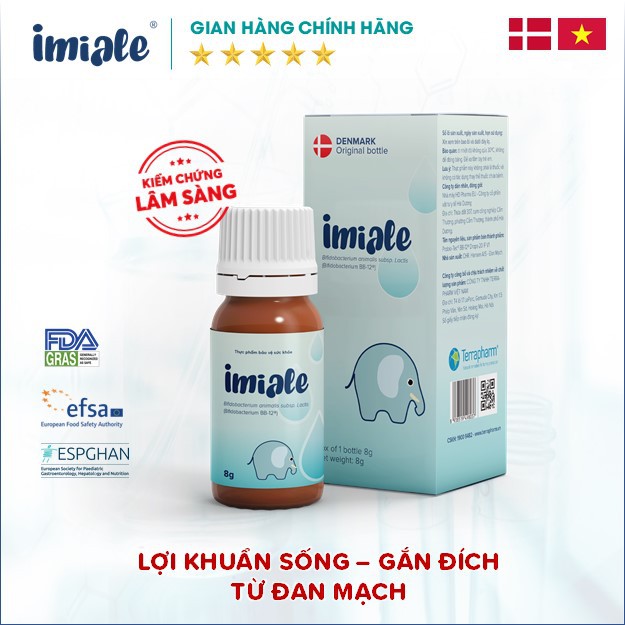 Men vi sinh IMIALE - Hỗ trợ trẻ rối loạn tiêu hóa, táo bón, biếng ăn