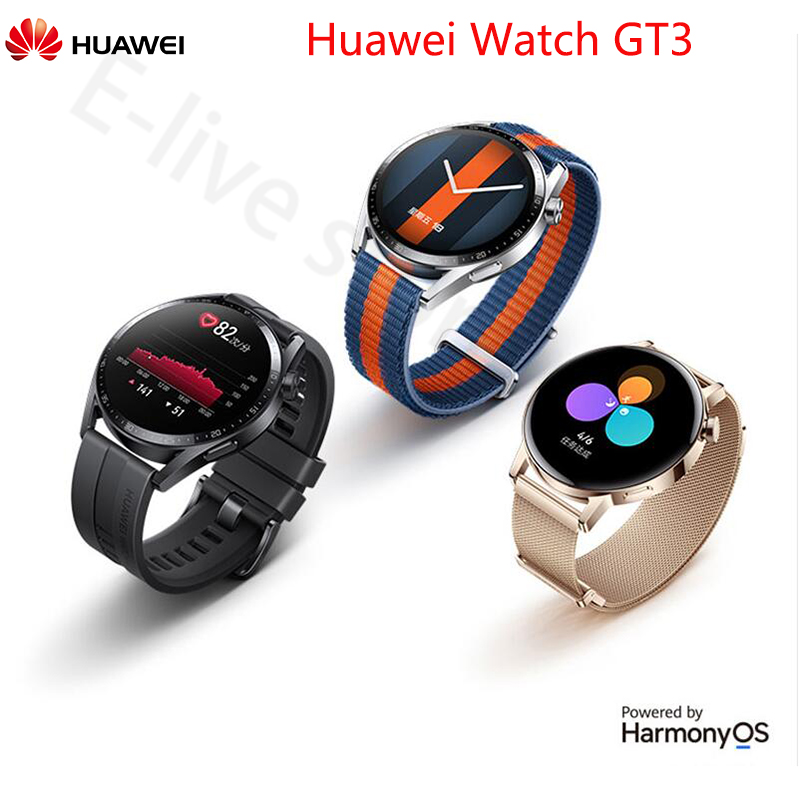 Huawei watch gt 3 46mm smart watch spo2 monitoring all-day battery life wireless charging accurate heart rate monitoring gt3