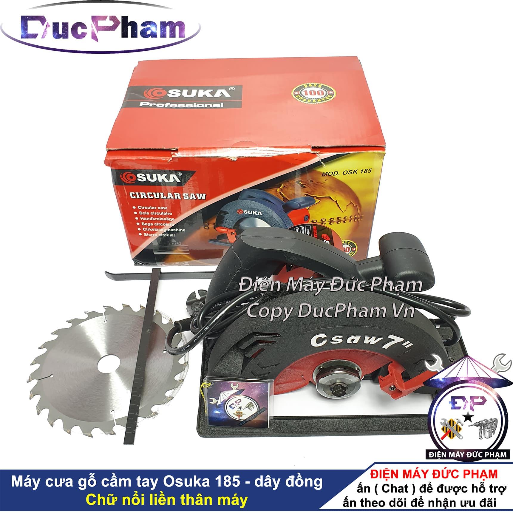 Máy cưa gỗ cầm tay osuka osk 185 - điện máy đức phạm - ducpham vn