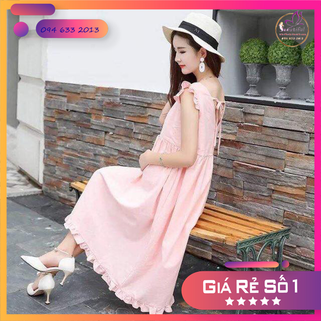 Váy Bầu Thiết Kế Tay Hến Cho Mùa Hè