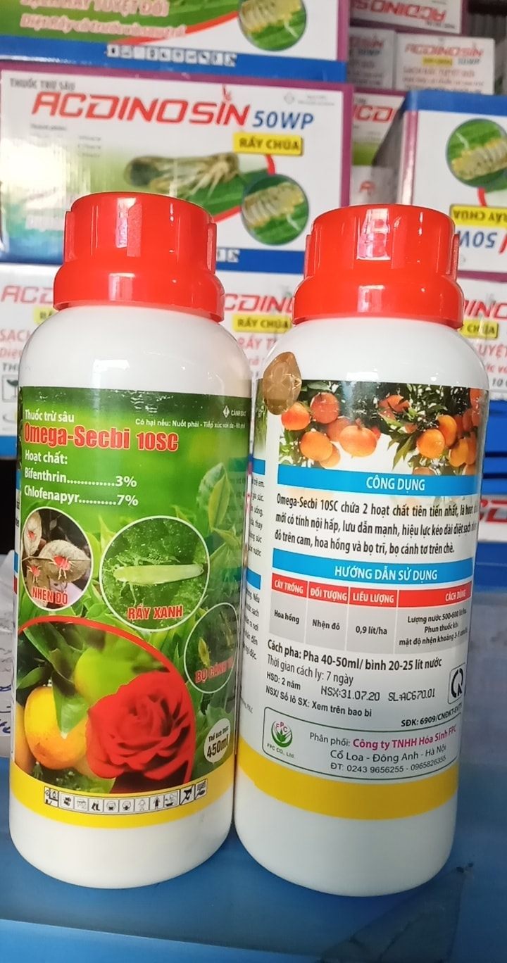 Sạch bọ trĩ, nhện đỏ Omega Secbi 10SC 90ml